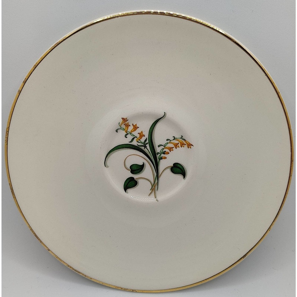 1940's Edwin Knowles Forsythia China Pattern Saucer